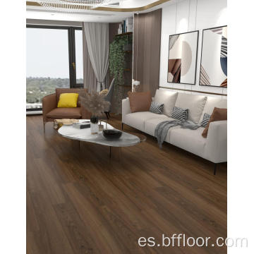 Piso de lujo ranea nuez de madera marrón grano interior